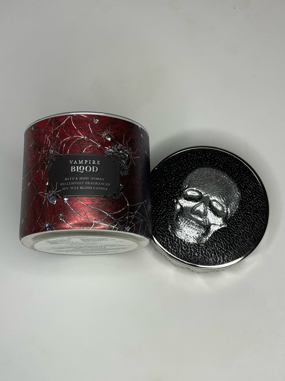 Bath & Body Works Vampire Blood 3-Wick Candle - Red and Black